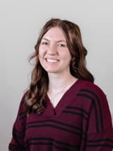 Portrait of Carly Henline, escrow assistant to Mary Zoumberakis