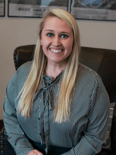 Portrait of Steph Shoell, Director of Podcasting & Digital Strategy at Title One